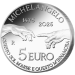 Italie 5 euros Argent BU 2025 - 550e anniversaire de la naissance de Michelangelo