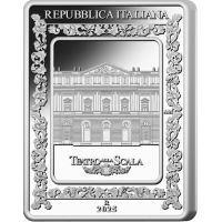 Italie 5 euros Argent PROOF 2025 - Opéra Italien - Théâtre La Scala - Norma de Bellini