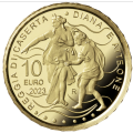 Italie 10 euros or BE 2023 - Fontaines d'Italie - Palais Royal de Caserte - Fontaine de Diane et Actéon