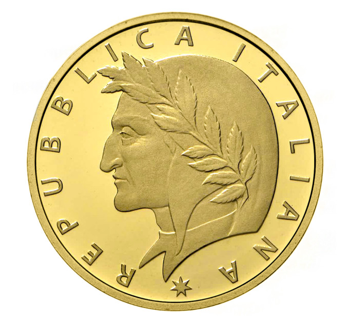 Italie 20 euros or BE 2021 - 700e anniversaire de la mort de Dante Alighieri