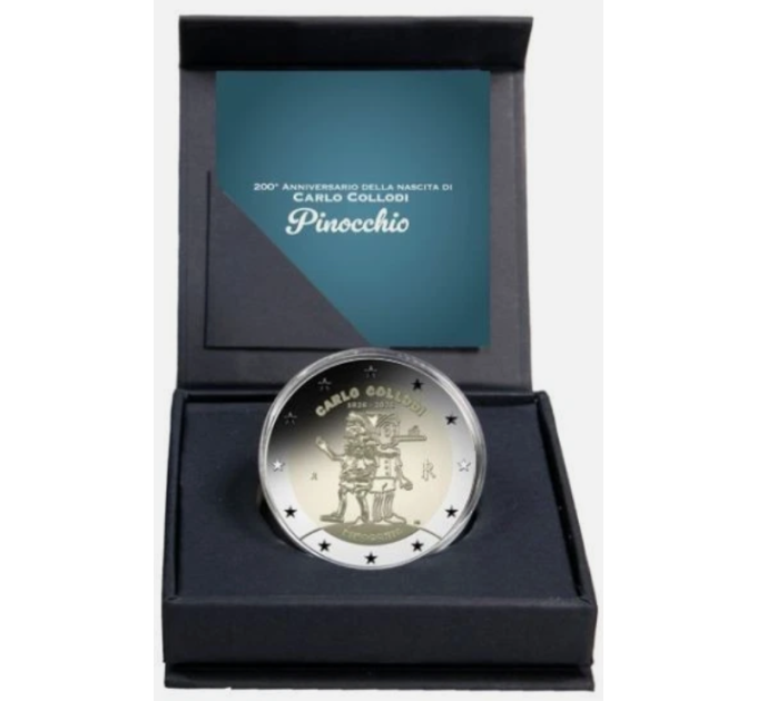 Italie 2 euro Proof 2026 - 200e anniversaire de la naissance de Carlo Collodi