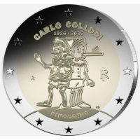 Italie 2 euro Proof Reverse 2026 - 200e anniversaire de la naissance de Carlo Collodi