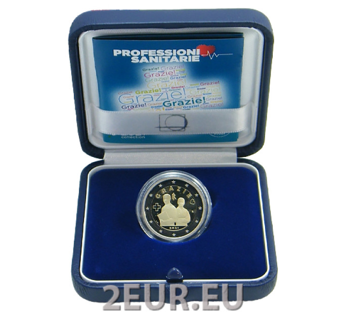 Italie 2 euro BE 2021 - Merci – Professions médicales