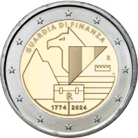 Italie 2 euro UNC 2024 - 250 ans de garde financière