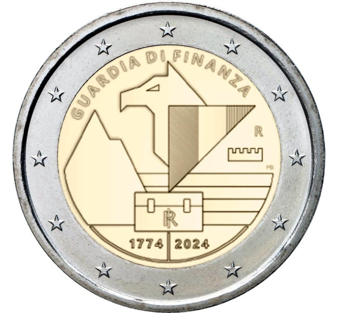 Italie 2 euro UNC 2024 - 250 ans de garde financière