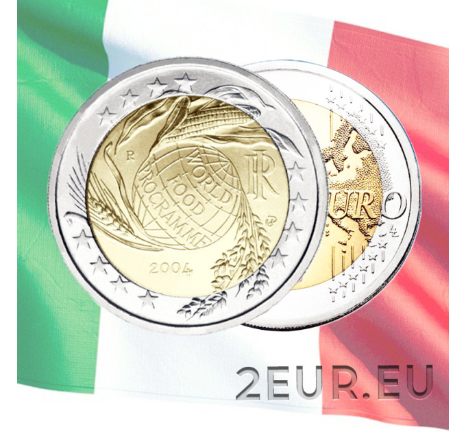Italie 2 euro UNC 2004 - Programme Alimentaire Mondial