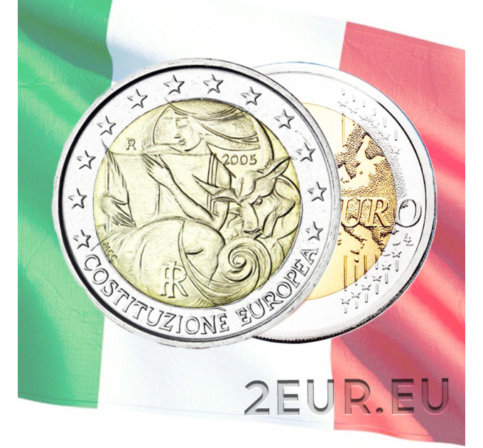 Italie 2 euro UNC 2005 - 1er Anniversaire Constitution Européenne