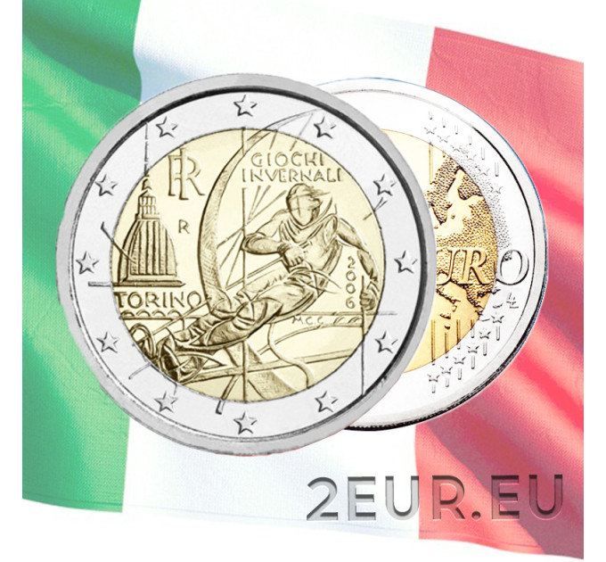 Italie 2 euro UNC 2006 - Jeux Olympiques d'hiver de Turin