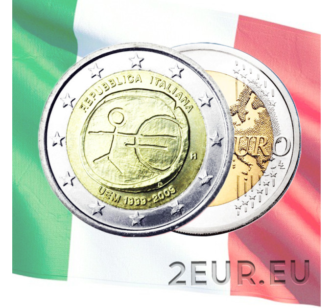 Italie 2 euro UNC 2009 - 10 Ans Euro