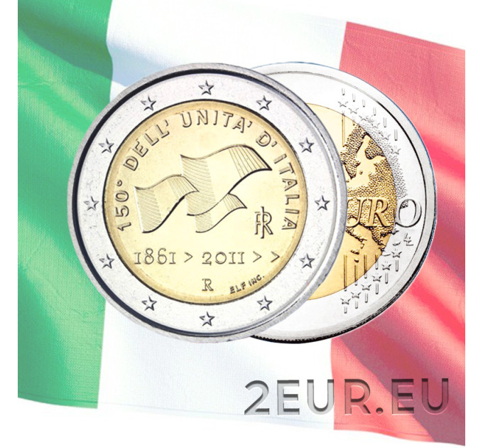 Italie 2 euro UNC 2011 - 150 Ans Unification de l'Italie
