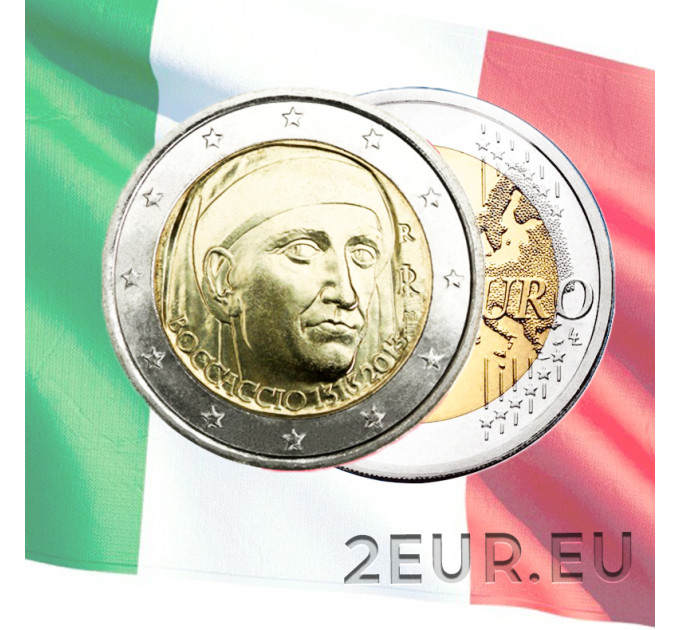 Italie 2 euro UNC 2013 - 700e Anniversaire de la Naissance de Giovanni Boccace
