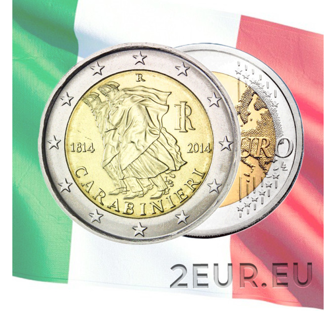 Italie 2 euro UNC 2014 - 200ème Anniversaire des Carabiniers