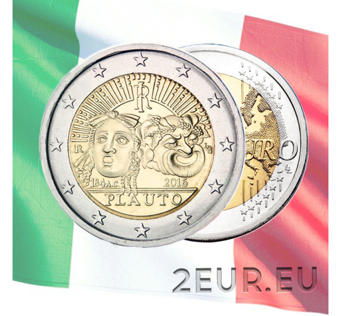Italie 2 euro UNC 2016 - 2200e anniversaire de la mort de Titus Maccio Plaute