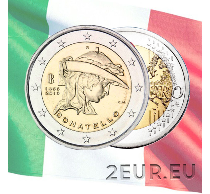 Italie 2 euro UNC 2016 - 550e Anniversaire de la Mort de Donatello