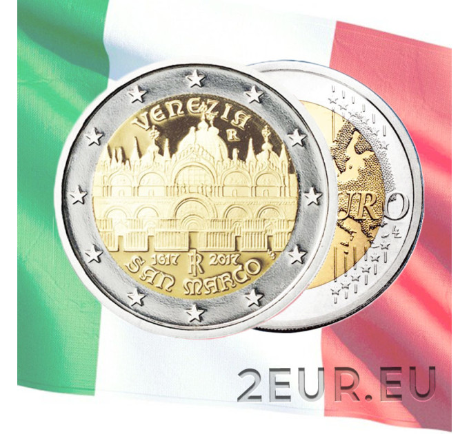 Italie 2 euro UNC 2017 - 400 ans depuis l'achèvement de la Basilique Saint-Marc