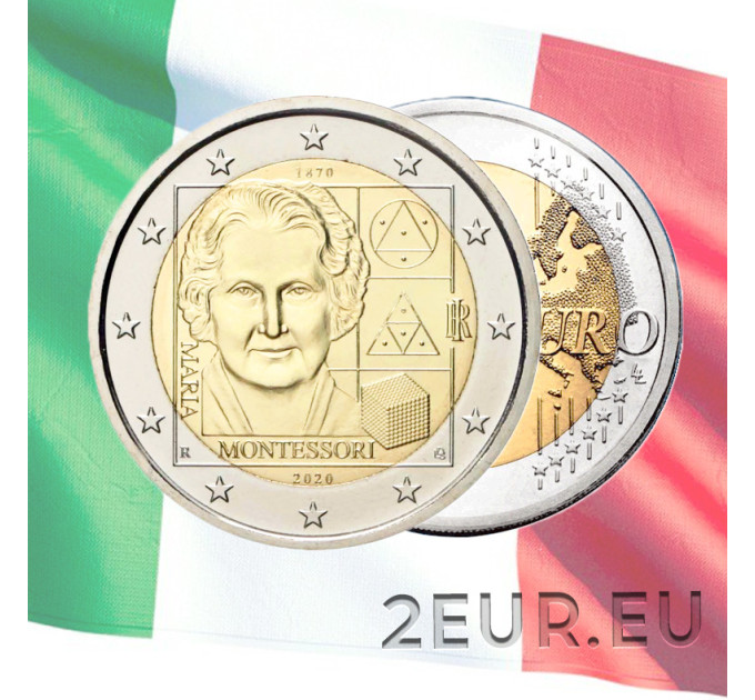 Italie 2 euro UNC 2020 - 150e Anniversaire de la Naissance de Maria Montessori