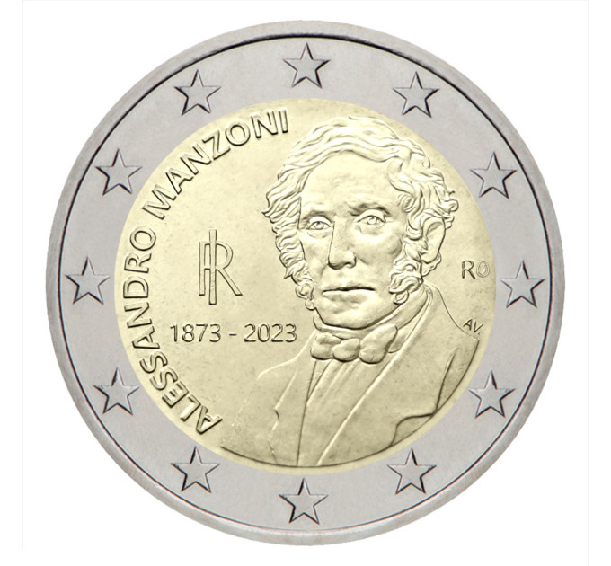 Italie 2 euro UNC 2023 - 150e anniversaire de la mort d'Alessandro Manzoni