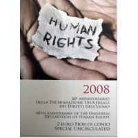 Italie 2 euros BU 2008 - DROITS HUMAINS