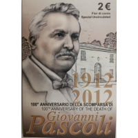 Italie 2 euros BU 2012 - 100 ANS DE LA MORT DE GIOVANNI PASCOLI