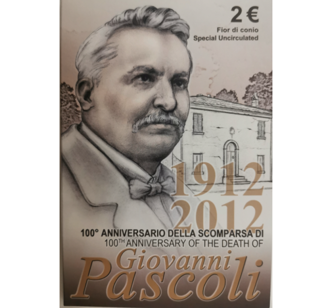 Italie 2 euros BU 2012 - 100 ANS DE LA MORT DE GIOVANNI PASCOLI