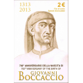 Italie 2 euros BU 2013 - 700E ANNIVERSAIRE DE GIOVANNI BOCCACCIO