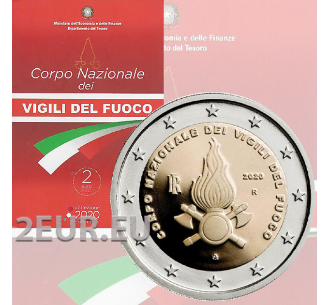 Italie 2 euros BU 2020 - 80e anniversaire de la fondation du National Fire Corps