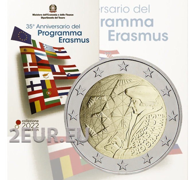Italie 2 euros BU 2022 - 35 ans du programme Erasmus