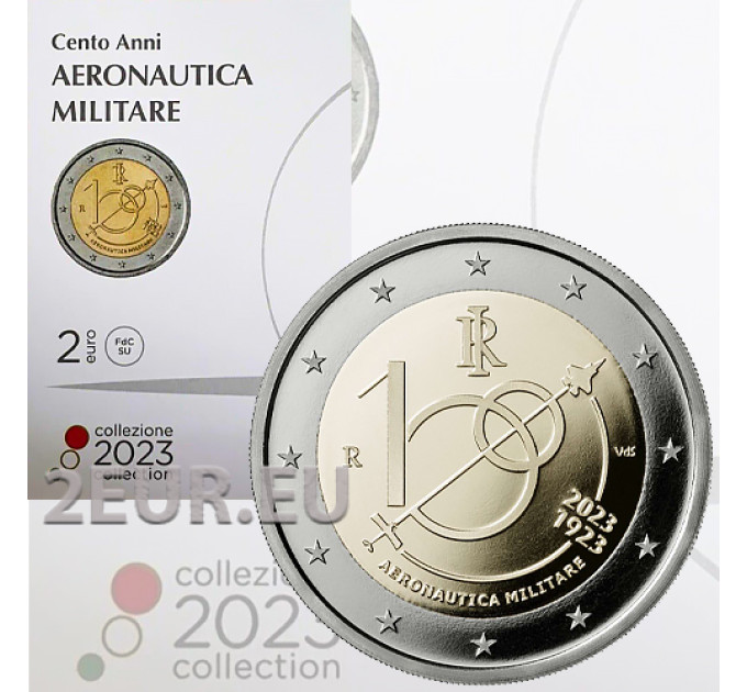Italie 2 euros BU 2023 - 100 ans de l'armée de l'air italienne