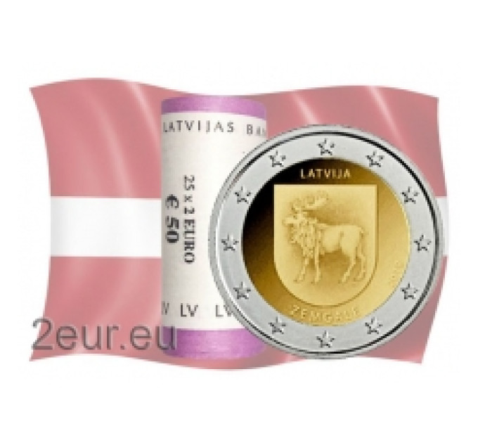 Lettonie 2 euros UNC rouler 2018 - Zemgale