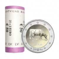 Lettonie 2 euros UNC rouler 2016 - Agriculture de Lettonie Lettonie 2 euros UNC rouler 2016 - Agriculture de Lettonie