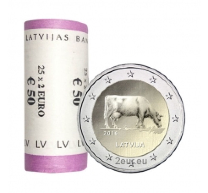 Lettonie 2 euros UNC rouler 2016 - Agriculture de Lettonie