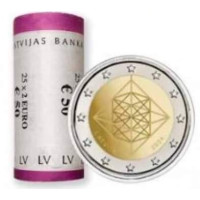 Lettonie 2 euros UNC rouler 2024 - Himmeli Lettonie 2 euros UNC rouler 2024 - Himmeli