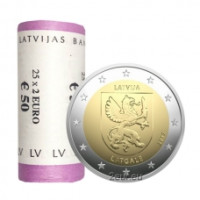 Lettonie 2 euros UNC rouler 2017 - Latgale