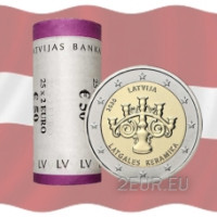 Lettonie 2 euros UNC rouler 2020 - Céramiques latgaliennes Lettonie 2 euros UNC rouler 2020 - Céramiques latgaliennes