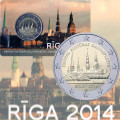 Lettonie 2 euros BU 2014 - Riga - Capitale européenne de la culture  