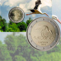 Lettonie 2 euros BU 2015 - Cigogne  