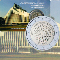 Lettonie 2 euros BU 2015 - Présidence lettone du Conseil de l'UE  