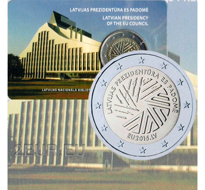 Lettonie 2 euros BU 2015 - Présidence lettone du Conseil de l'UE  