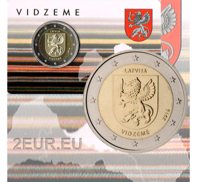 Lettonie 2 euros BU 2016 - Vidzeme