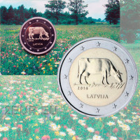 Lettonie 2 euros BU 2016 - Elevage laitier - Vache  