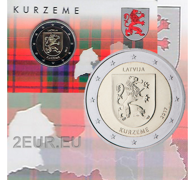Lettonie 2 euros BU 2017 - Kurzeme  