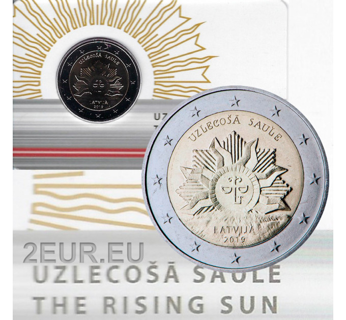 Lettonie 2 euros BU 2019 - Le Soleil Levant 