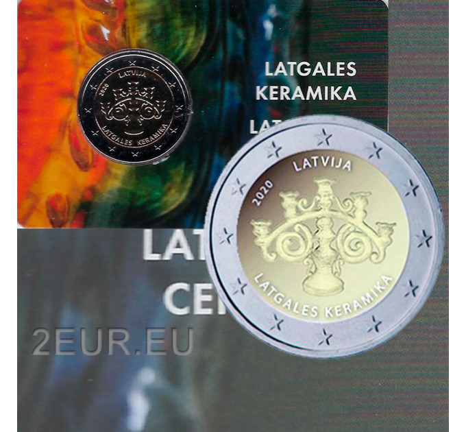 Lettonie 2 euros BU 2020 - Céramique de Lettonie  