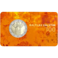 Lettonie 2 euros BU 2018 - 100 Ans de l'Indépendance des Pays Baltes  