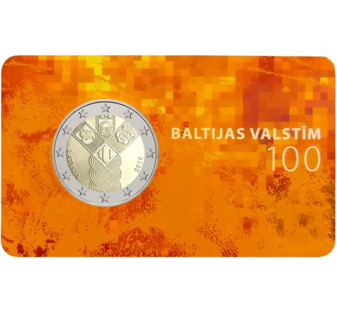 Lettonie 2 euros BU 2018 - 100 Ans de l'Indépendance des Pays Baltes  