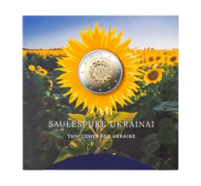 Lettonie 2 euros BU 2023 - Slava Ukrainai  