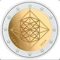 Lettonie 2 euros UNC 2024 - Puzuris