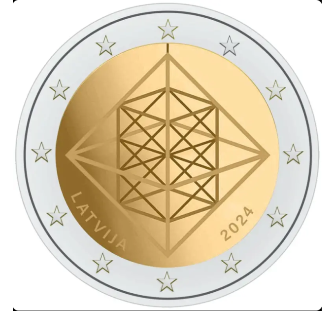 Lettonie 2 euros UNC 2024 - Puzuris