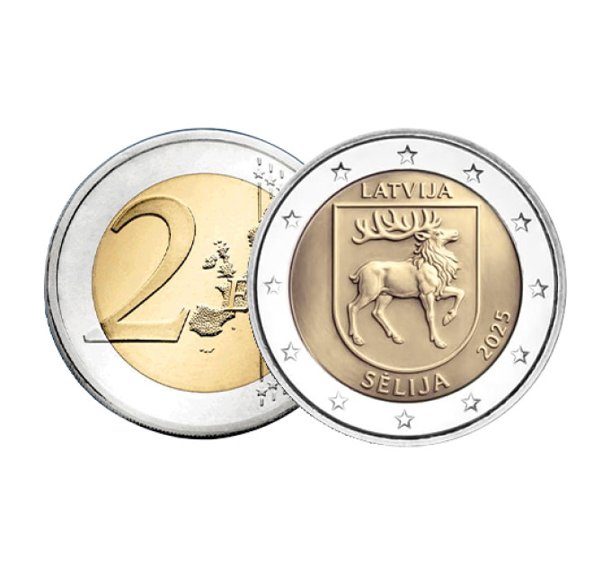 Lettonie 2 euros UNC 2025 - Sēlija