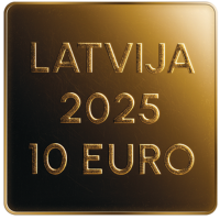 Lettonie 5 euros or BE 2025 - Notre terre